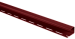 Планка "J - trim" Красная Т-15 - 3,00м (А)